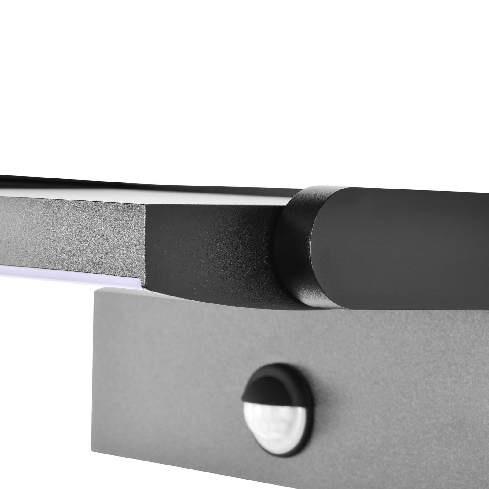 CMD Aussenwandleuchte mit Bewegungsmelder 9081, schwarz, Aluminium, Modern