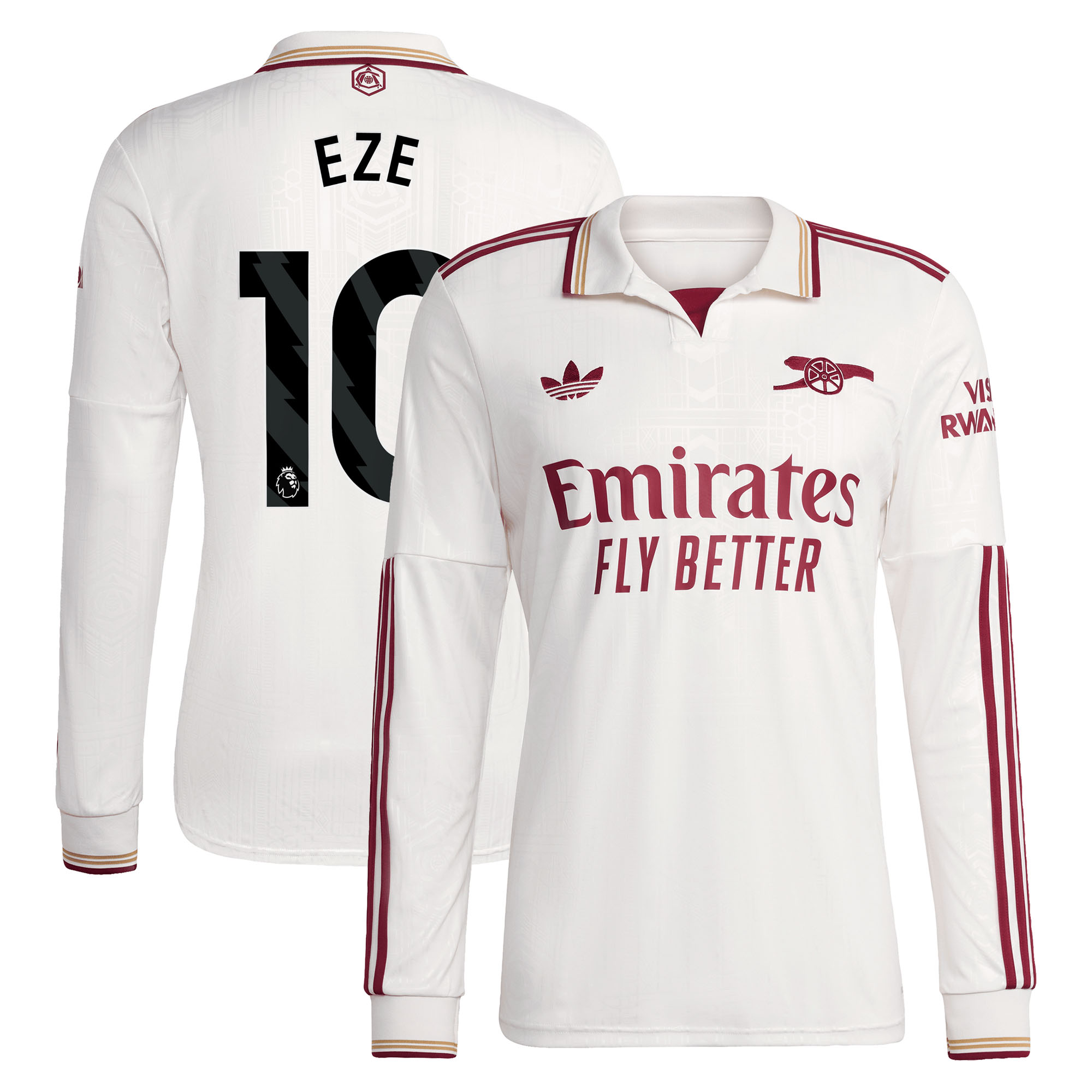 FC Arsenal adidas 2025-26 Ausweichtrikot - Langarm mit Aufdruck Eze 10 Image