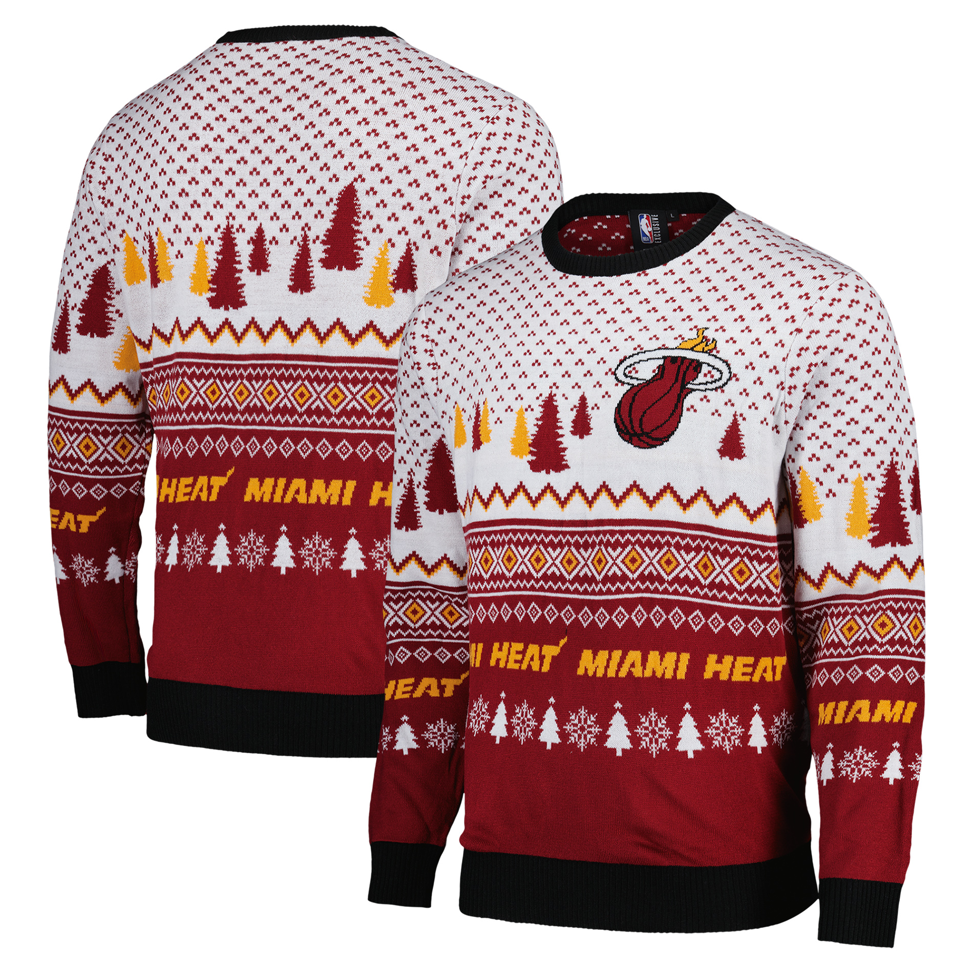 Miami Heat 2025 Weihnachtspullover – Herren Image