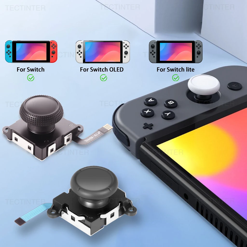 Für NS Schalter/Lite/OLED Joycon Controller Ersatz Wirkung Joystick Analog Thumb-Stick Reparatur Teile Zubehör Image