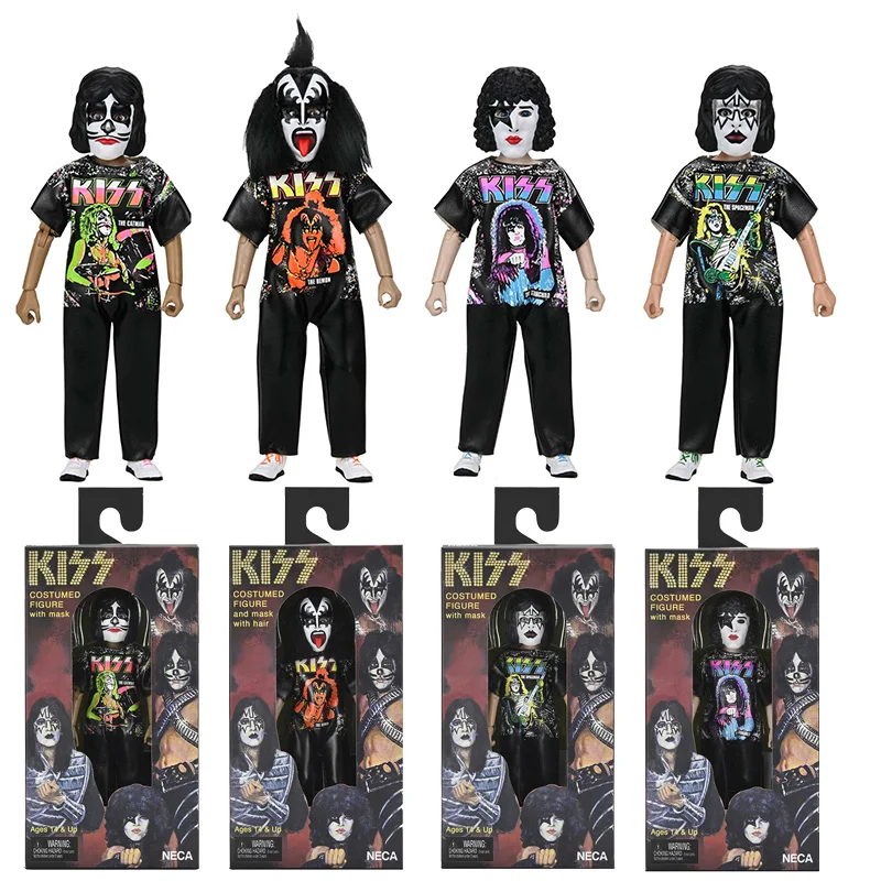 NECA 10006 KISS X Ben Cooper Kostüm-Kinderkollektion – The Starchild, The Demon, The Spaceman & The Catman Costumed Action Doll