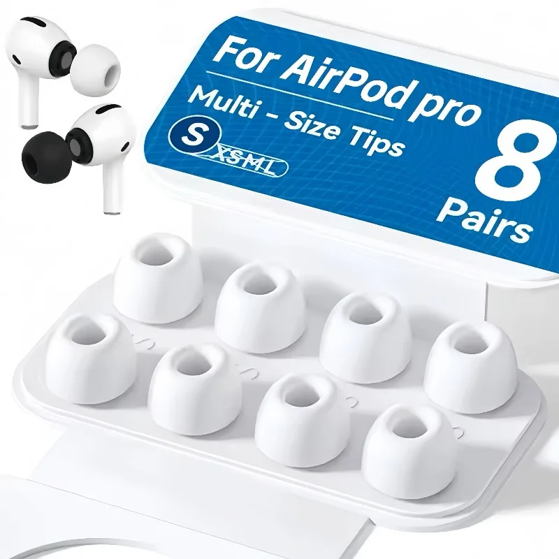 Ersatz-Ohrstöpsel für AirPods Pro2, 1. Generation, weiche, flüssige Silikon-Ohrhörer, sichere Passform, rutschfeste Ohrstöpsel für AirPods Pro Image