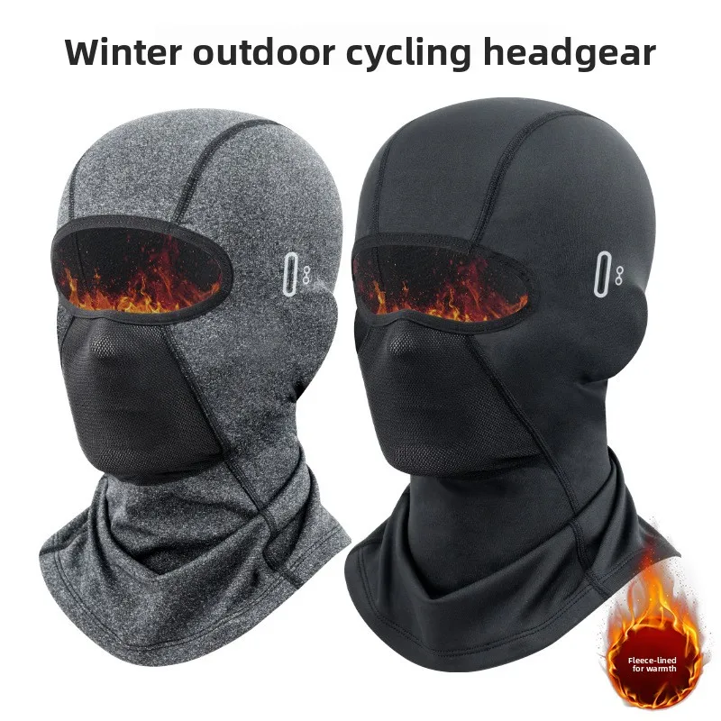 Thermo-Winter-Motorrad-Sturmhaube, warme Maske, Outdoor-Sport, Radfahren, Ski, Angeln, Jagd, Herren-Gesichtsmaske, Fleece-Schal, Mütze Image