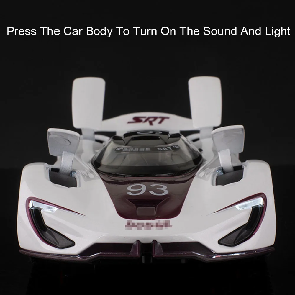 1:32 SRT Tomahawk XVGT Ladegerät Legierung Diecast Modell Spielzeug Autos Türen Geöffnet Sound Licht Zurückziehen Fahrzeuge Freund Geburtstag Geschenke Image