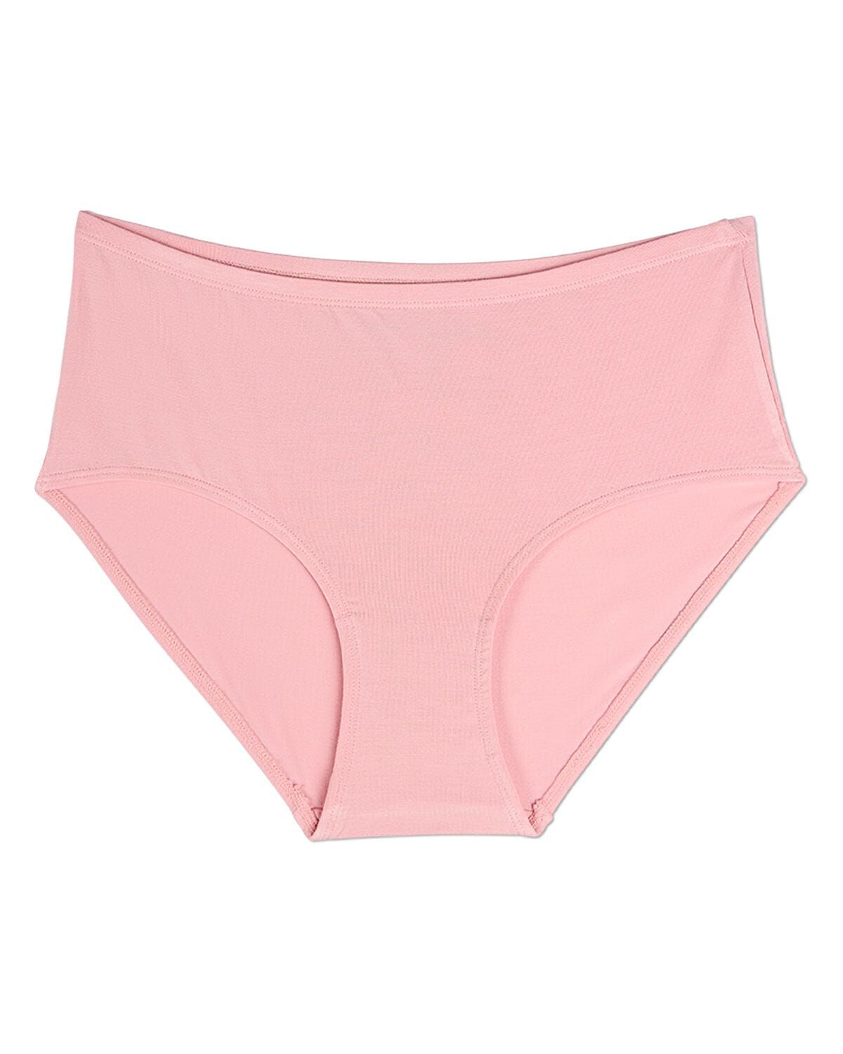 Plus Size Women's 3 Pair Women's Luxe Modal Blend Brief Panties by MeMoi in Blush (Size XL)