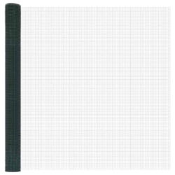 vidaXL Geschweißter Drahtzaun Grün 1,6 x 10 m Stahl Image