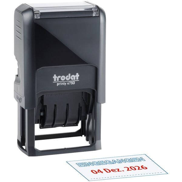 Trodat Datums- und Textstempel EINGEGANGEN »printy-dater 4750/L1« schwarz Image