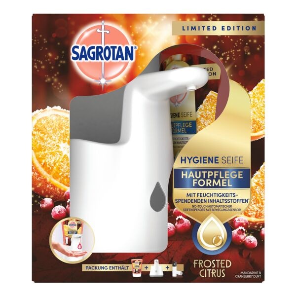 Sagrotan No-Touch Starter-Set »Frosted Citrus« rot