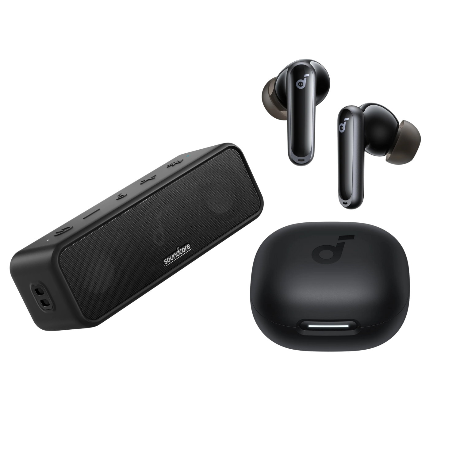 P40i | True-Wireless Earbuds mit Smart ANC + soundcore 3 | Bluetooth-Lautsprecher mit Stereo-Sound Image