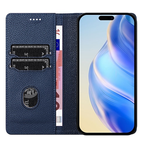 Handy Hülle Handyhüllen Für iPhone 17 Pro Max 17 Air 17 16 15 14 Pro Max Plus 13 Pro Max Mini Brieftaschenhülle Stoßfest Retro PU-Leder Image