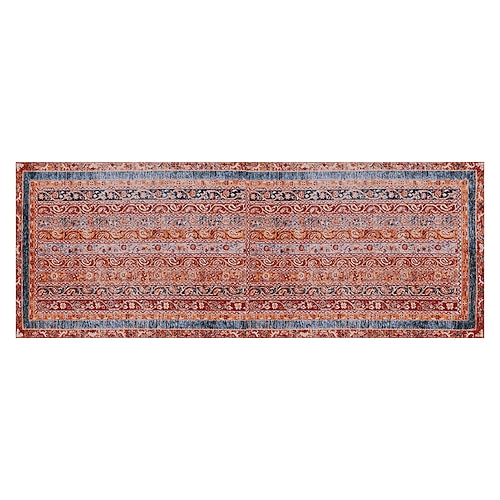 Bereichsteppich für Wohnzimmer und Schlafzimmer faltbar weich rutschfest dicker Imitations-Kaschmir runder Teppich Nachttischmatte waschbar Wohnkultur Teppich Image