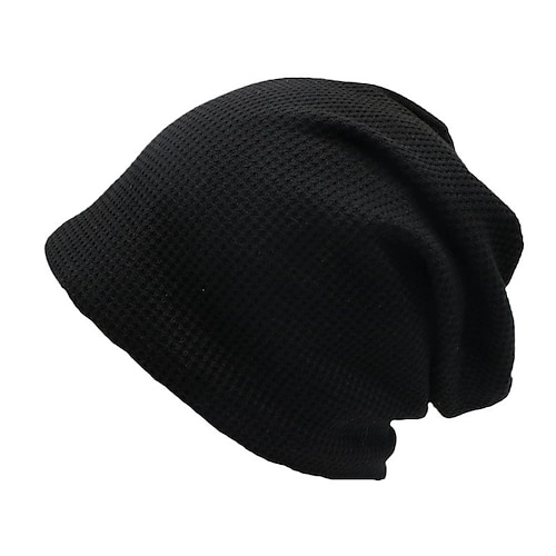 Herren Mütze / Slouchy Randlose Hüte Schwarz Blau Mode Lässig Straße Täglich Einfach Winddicht Atmungsaktiv Image