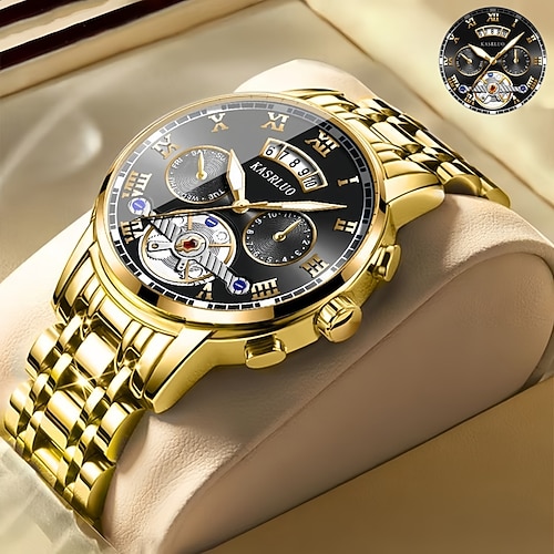 Hochwertige Herrenarmbanduhr, modische Herren-Quarzuhr mit Kalender und Leuchtzifferblatt – die beste Geschenkidee für Männer Image