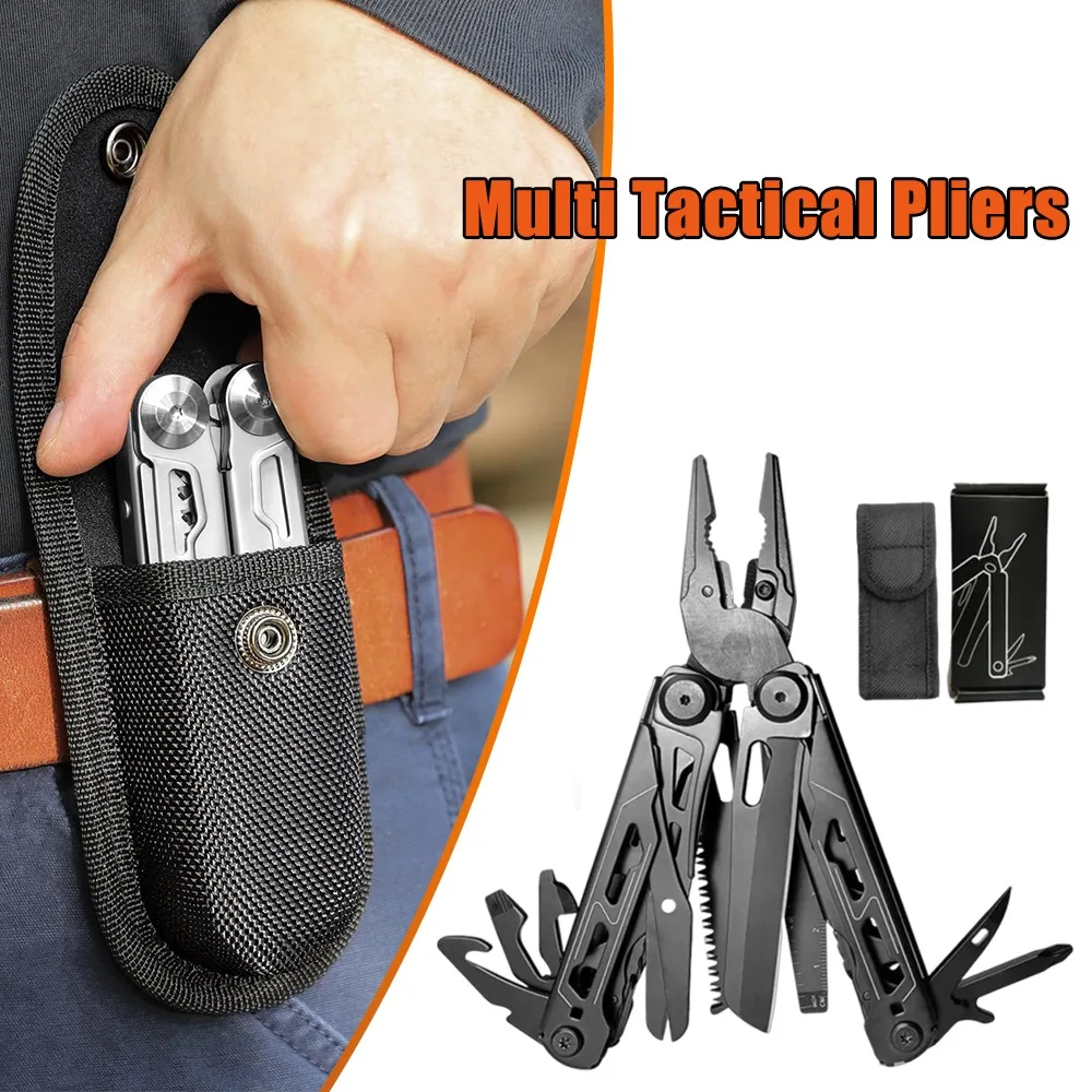 Outdoor-Klapptang, EDC-Multitool, professionelle taktische Campingzange, Mehrzweckwerkzeug für Camping, Angeln, tägliches Tragen Image