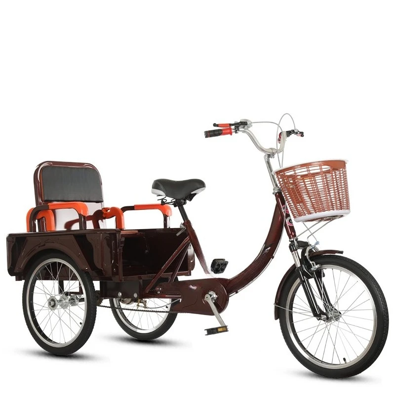 Elektrischer Doppelzweck-Dreirad-Power-Scooter mit Pedal für ältere Menschen Image