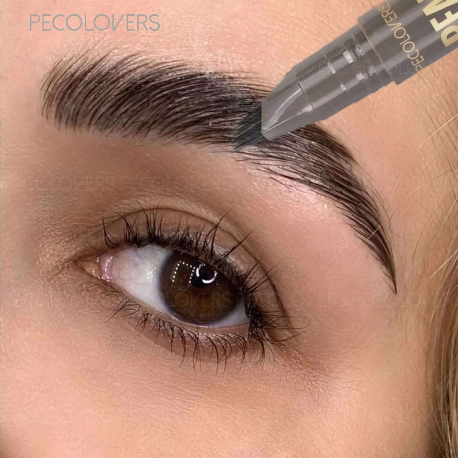 1 x schnell trocknender Wasser-Augenbrauenstift, trendige fröhliche Augenbrauen, natürliche Wild-Look-Brauen, langlebig, wasserfest, superschnell trocknend Image