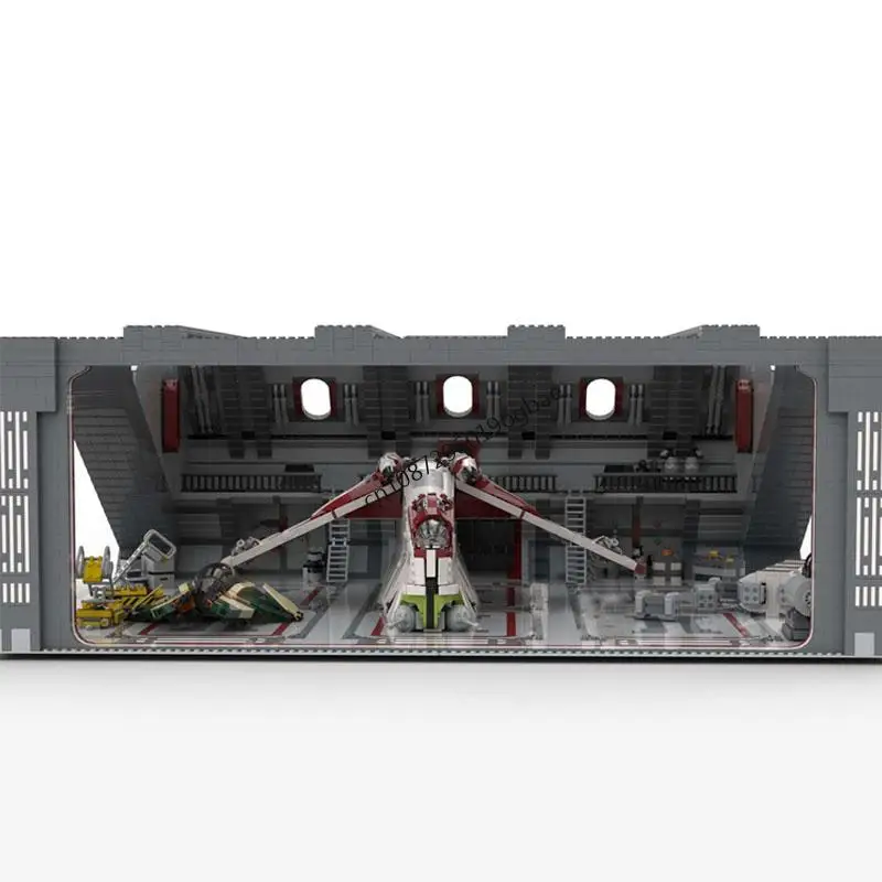 Neue 5847 Stücke Berühmte Star Battle Film Moc Big Hangar Modell Bausteine Diy Kreative Ideen Kinder Spielzeug Weihnachten Geburtstag Geschenke Image