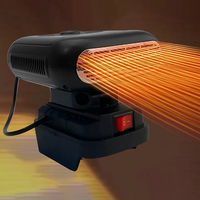 Chauffage de voiture double Ports USB Ports chauffage de dégivrage rechargeable refroidissement et chauffage double fonction ventilateur chauffage ventilateur chauffage (sans batterie)