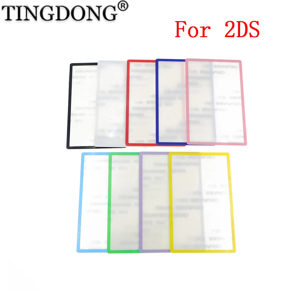 Für 2DS Top LCD Screen Objektiv Kunststoff Top Spiegel Äußere Objektiv Abdeckung Obere LCD Screen Panel Image