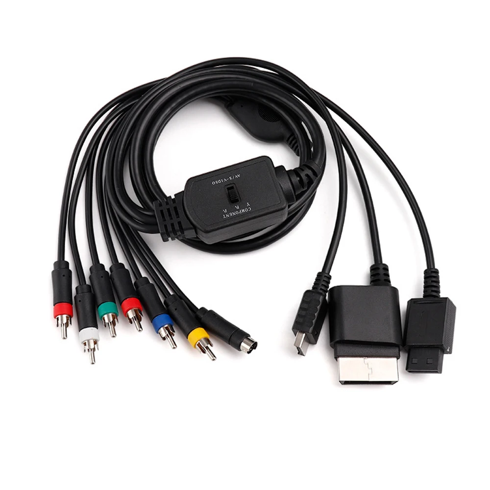 Hochwertiges Komponentenkabel S-AV Audio-Video-Kabel für XBOX360/Wii/PS2/PS3-Spielekonsole 1,8 m