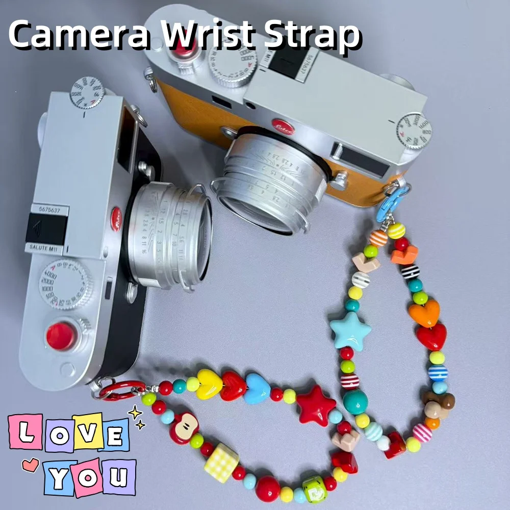 Kamera-Handschlaufe, Schlüsselanhänger, niedliche Mädchen-Dekoration für Ricoh GR2 GR3 GR3x Sony ZV1 Canon G7X Fuji Nikon Micro Single Zubehör Image