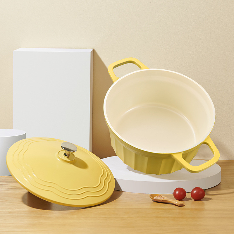 Casserole Dishes Ceramic Enamel Pot Household Soup Pot Stew Pot Induction Cooker Casserole Ceramic Casserole Non-stick Pot Cooking Pot