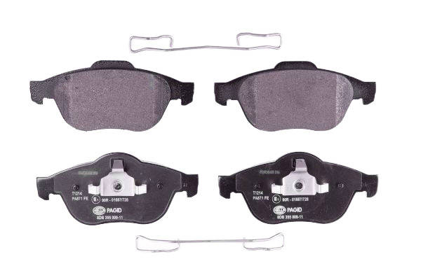 HELLA Bremsbelagsatz RENAULT 8DB 355 009-111 7701209810,7702207615,8660004764 8700D1501,410607716R,7701206747,7701207615,7701207977 Image