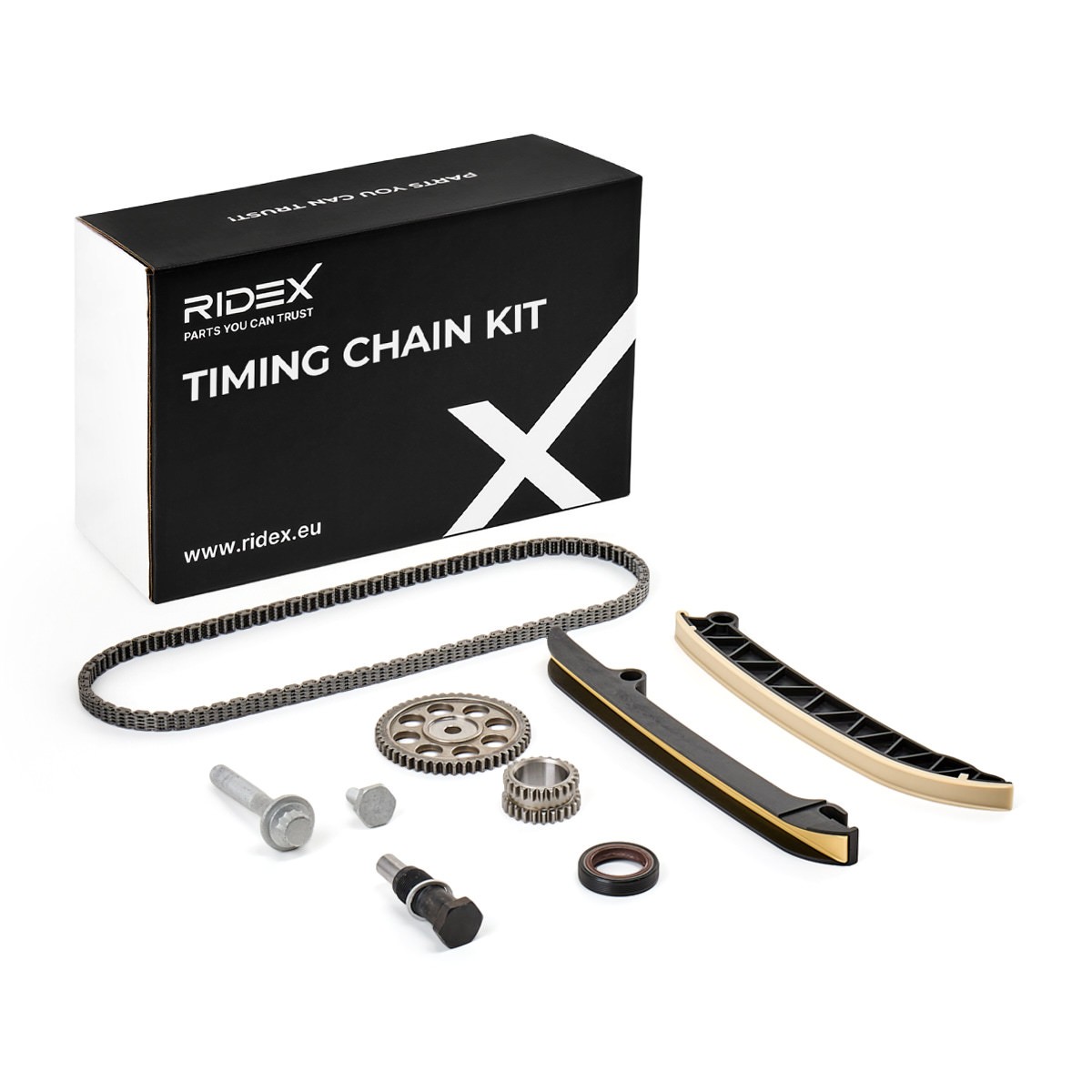 RIDEX Steuerkettensatz SKODA,SEAT 1389T3033 03F198158B,03F105209G,03F109571F Image