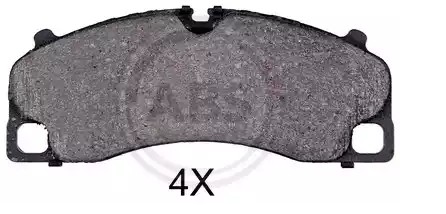 A.B.S. Bremsbelagsatz PORSCHE 35088 982698151C,99135194801,99135194802 Image