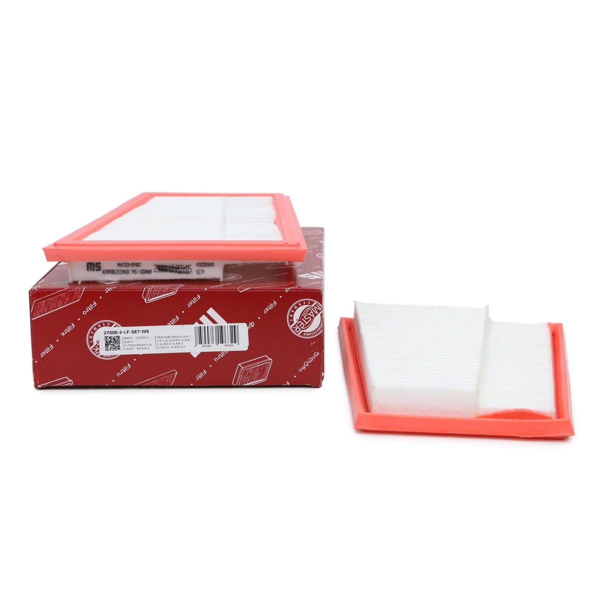MASTER-SPORT Luftfilter MERCEDES-BENZ 27000-2-LF-SET-MS A6420940404,6420940204,6420940304 Motorluftfilter,Filter für Luft 6420940404,A6420940204
