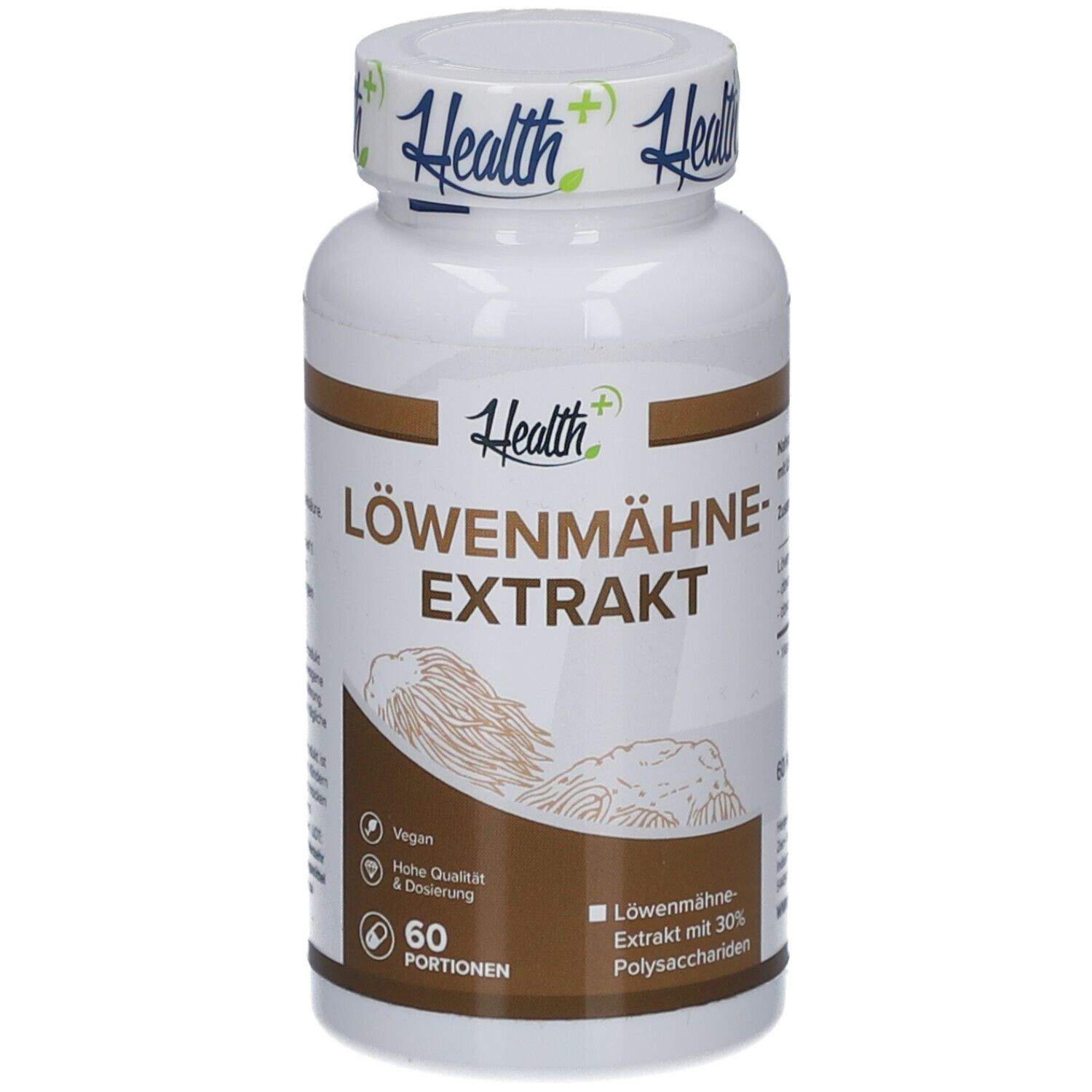 Health+ Lion's Mane Extract (60 caps) Unflavoured 60 St Kapseln