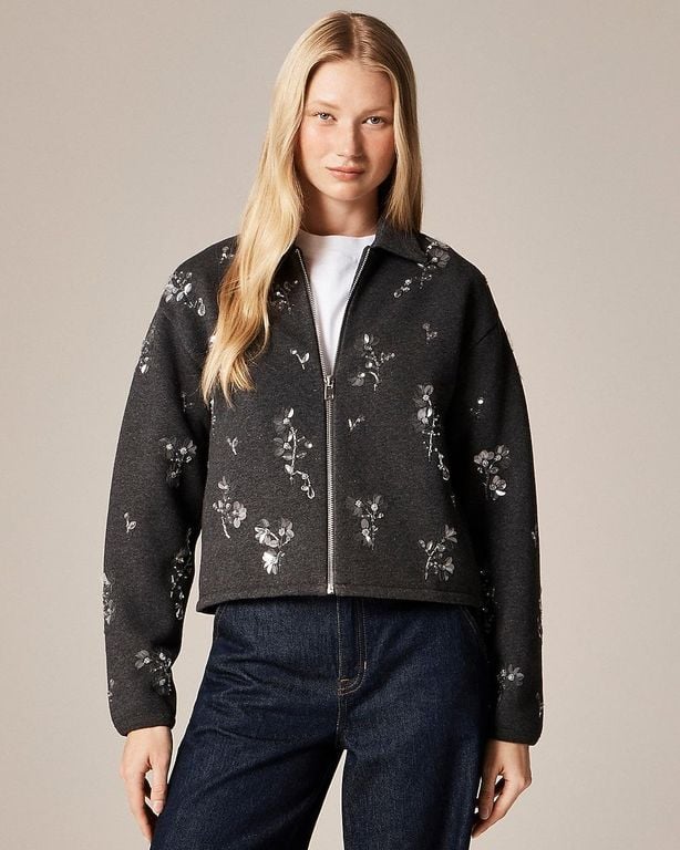 Embellished Bomber Jacket