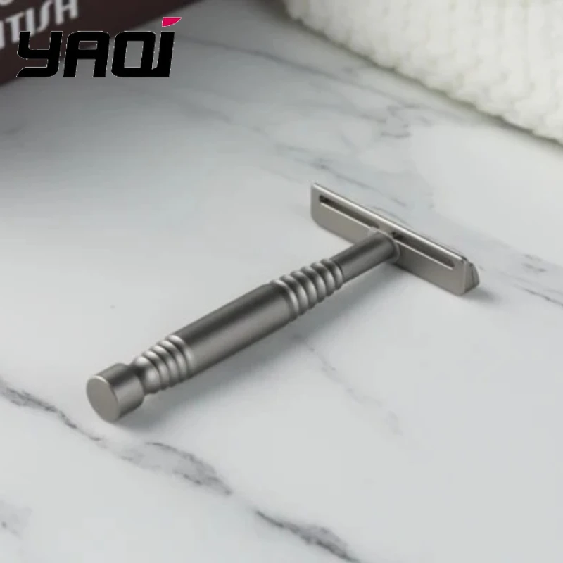 YAQI Remus Razor Herren Double Edge Safety Razor Edelstahl Vintage Rasiermesser Handgefertigter Rasiermesser Image