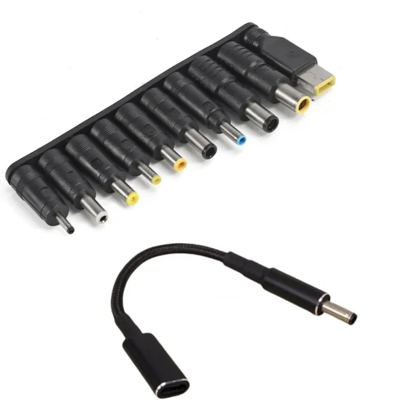 NEU Typ C Laptop-Netzteil-Anschlussstecker 65 W USB Typ C auf universelles Laptop-Ladegerät, Ladekabel für Notebooks Image