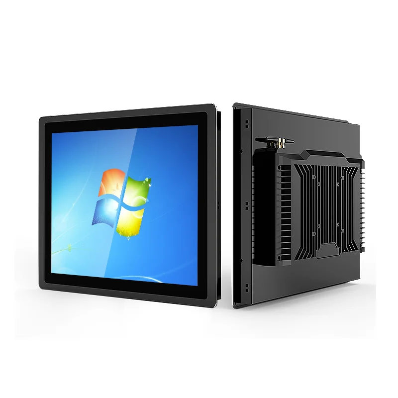 17 pouces intégré écran tactile industriel ordinateur écran tactile capacitif panneau industriel PC sans ventilateur IP65 écran étanche