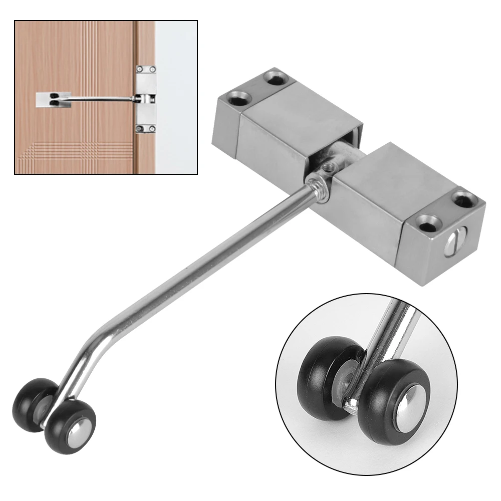 Möbel Tür Hardware Tür Schließvorrichtung Edelstahl Automatische Feder Türschließer Sicherheitsschloss Einstellbar Langlebig Image