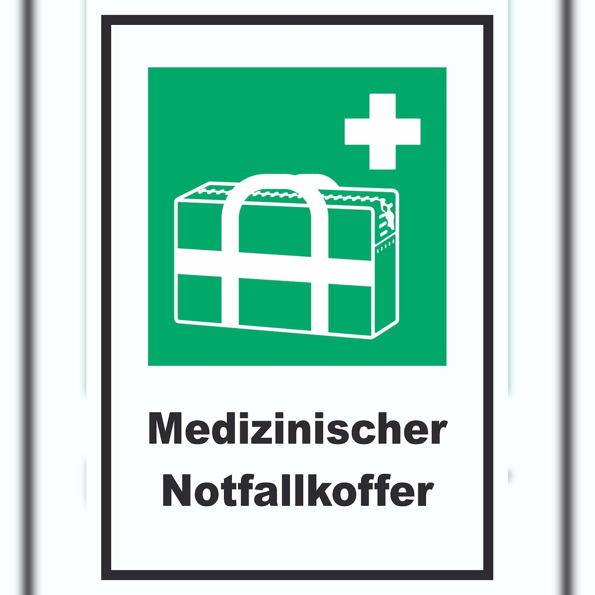 HB-Druck Medizinischer Notfallkoffer A2 (420x594mm) Schild Image