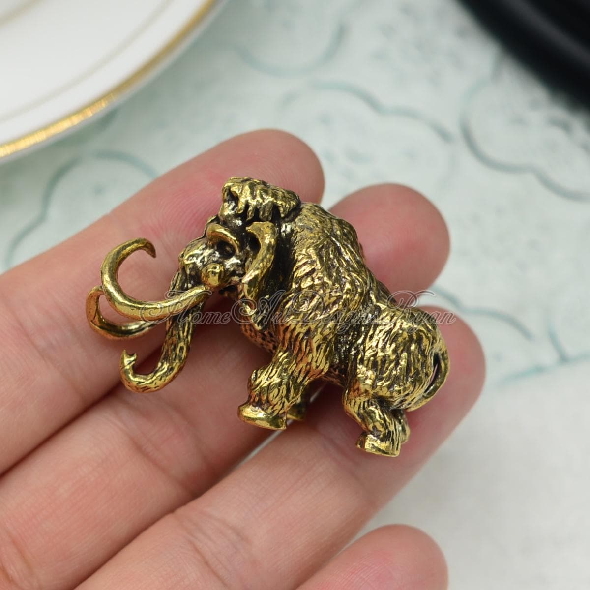 Pomelli in ottone Mammoth Maniglie in ottone massiccio Pomelli Decorazione per mobili Maniglie Pomelli Pomelli in bronzo antico Pomelli per cassetti P