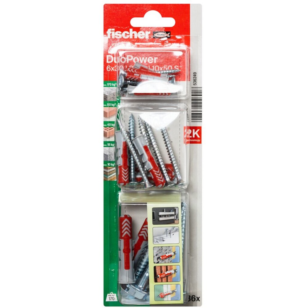FISCHER Dübel DuoPower 6/8/10 S K Image