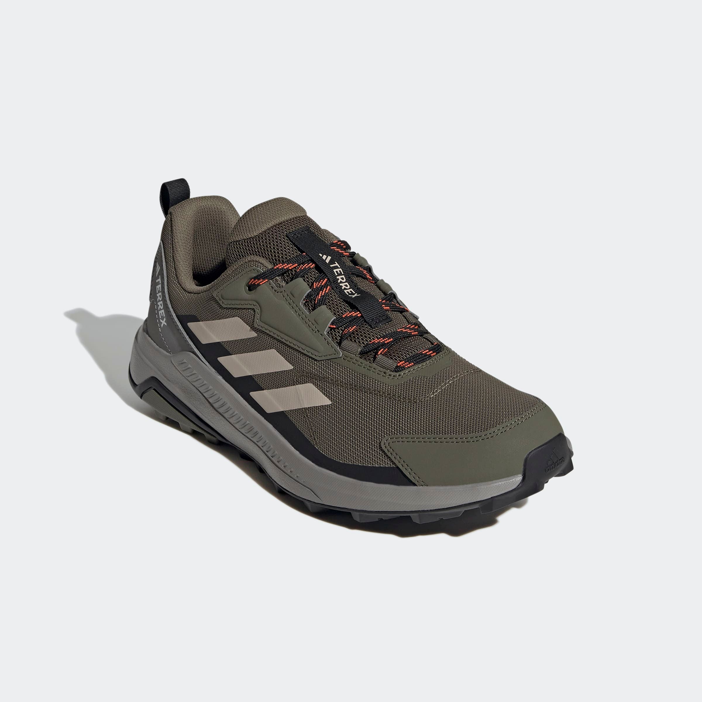Wanderschuh ADIDAS TERREX "TERREX ANYLANDER", Herren, Gr. 40,5, olive strata, wonder beige, core schwarz, Textil, Schuhe Wanderschuh