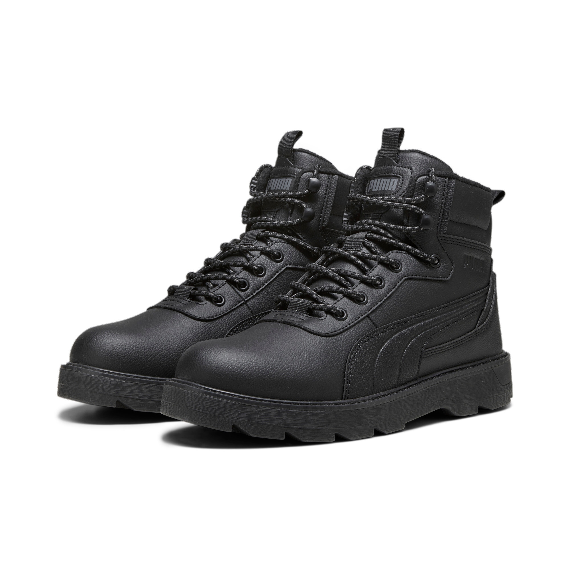 Winterboots PUMA "DESIERTO V3", Herren, Gr. 39, schwarz (puma schwarz, puma schwarz), Synthetik, Schuhe Winterboots, Sneakerboots, Winterschuhe, Topseller