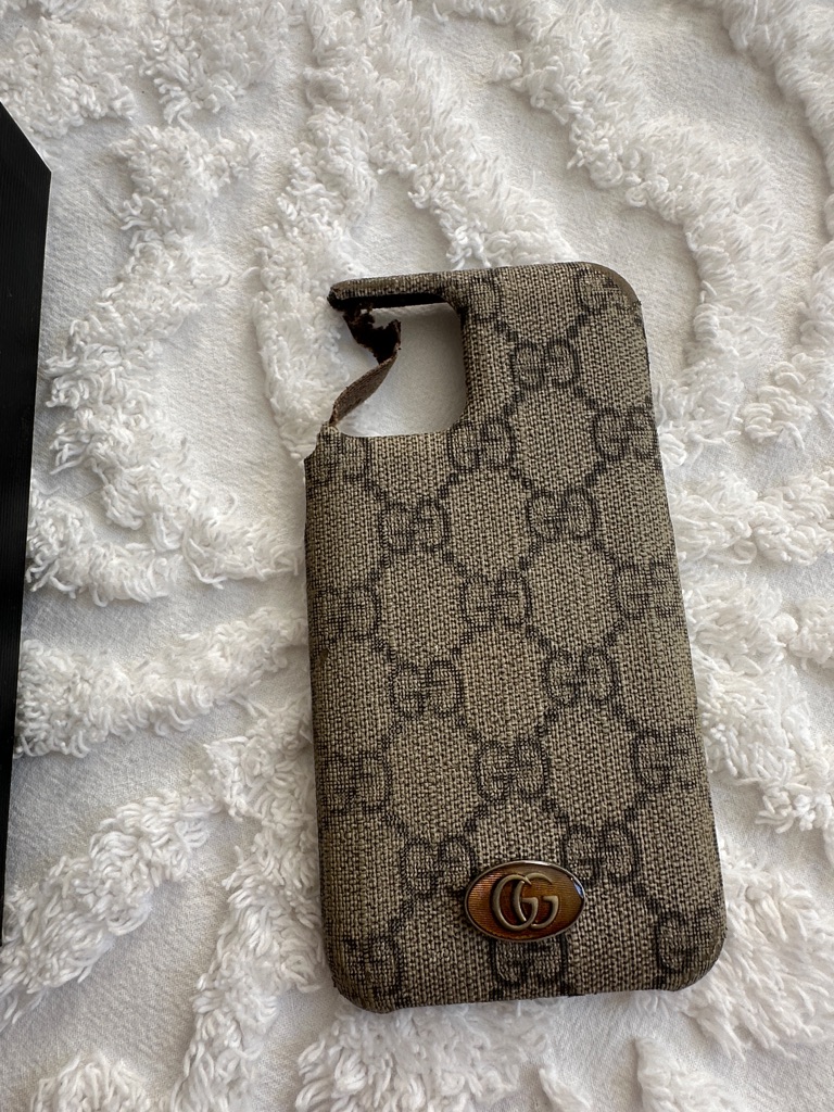 Gucci Cell Phones & Accessories | Gucci Monogram Tan Phone Case | Color: Tan | Size: Os