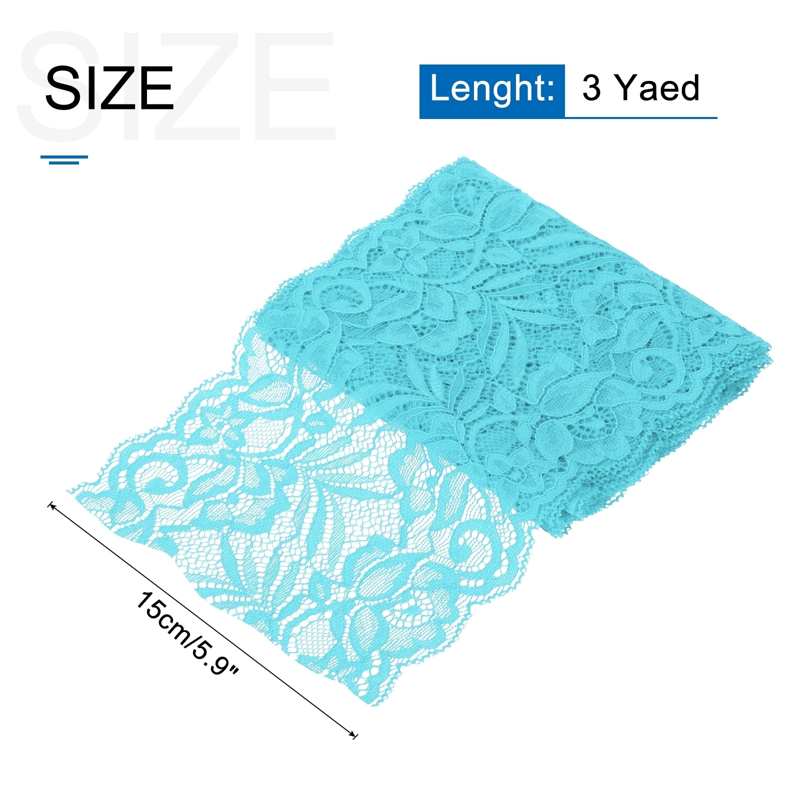 Lace Ribbon Floral Pattern Lace Trim Ribbon for Sewing Making,and DIY Crafts,Gift Wrapping,Wedding Decor