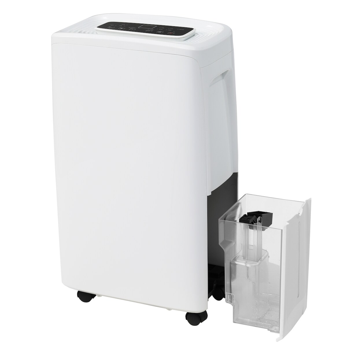 OKWISH Luftentfeuchter 49×29×18 cm 12L/Tag mit Timer, LED-Display, Feuchtigkeitssensor, 1,5L Wassertank, 3 Modi, Auto-Stopp, abnehmbarer Filter, Weiß Image