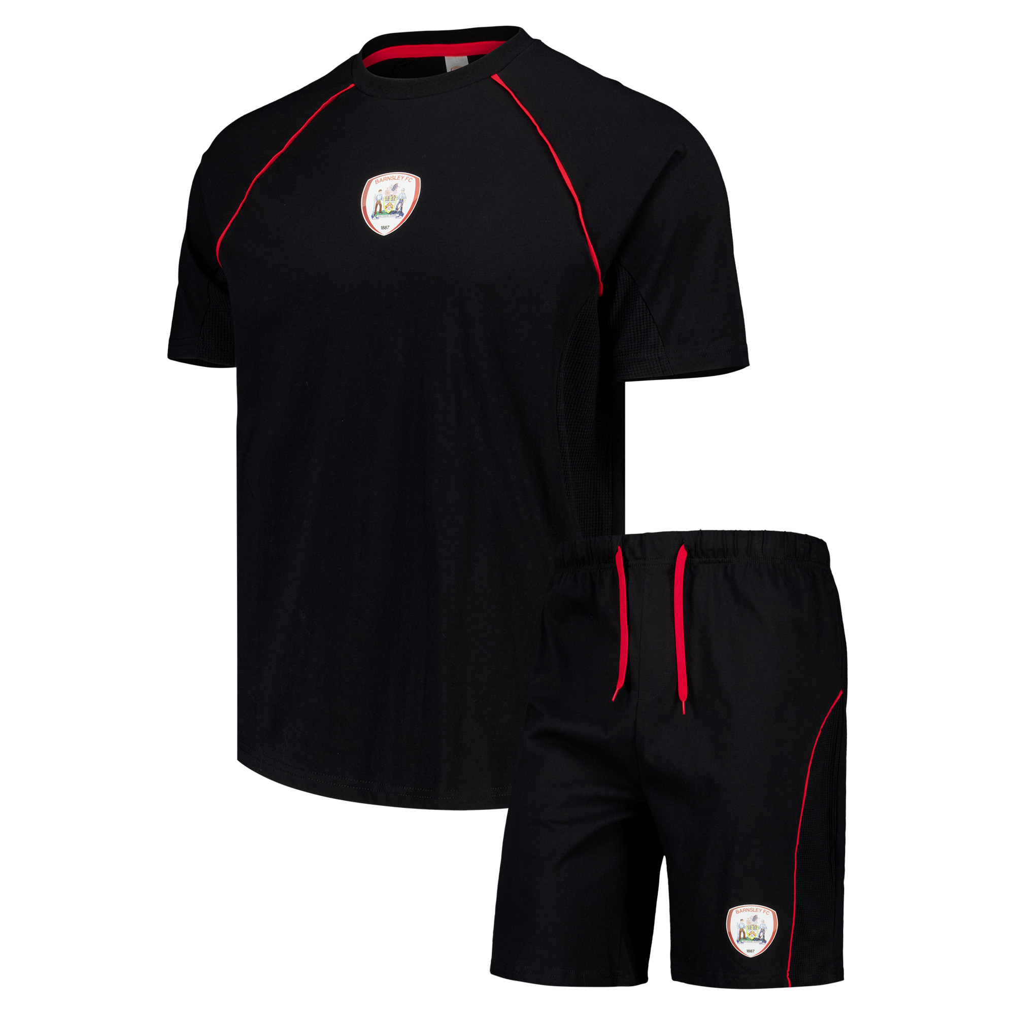 Barnsley Kurzer Pyjama – Schwarz – Herren Image