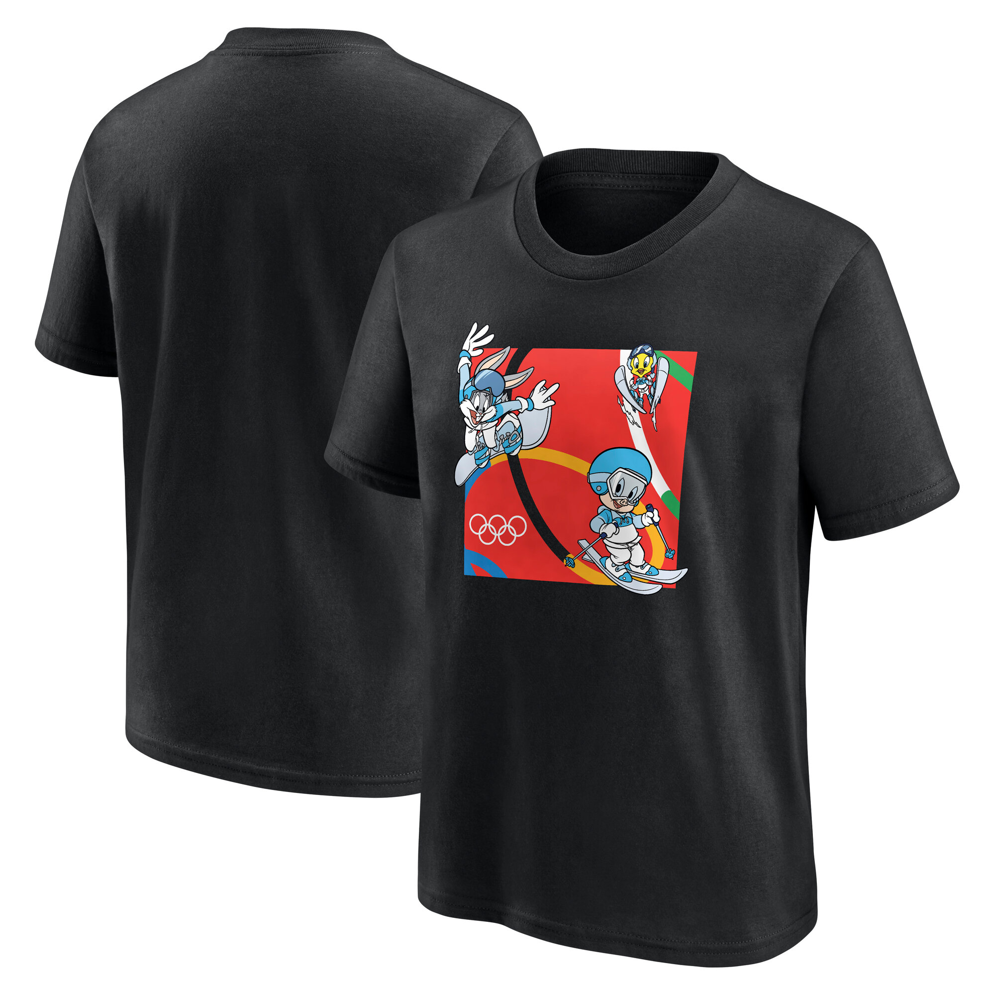 The Olympic Collection x Looney Tunes Collage Grafik T-Shirt - Schwarz - Juniors Image