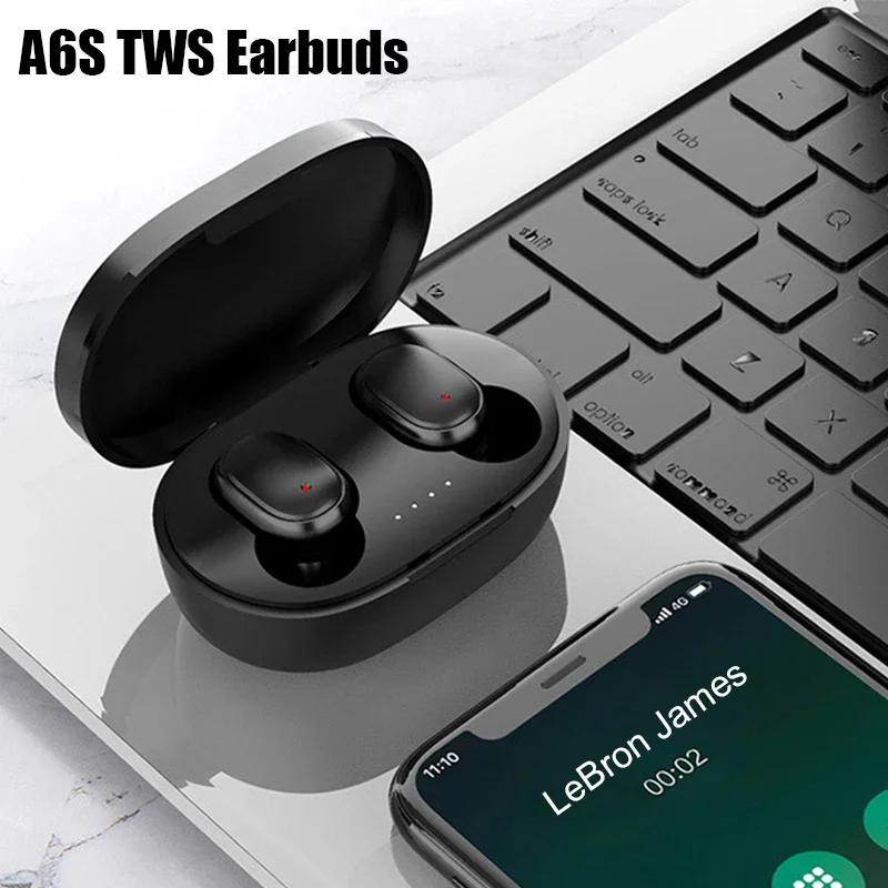 TWS A6S casque sans fil Bluetooth écouteurs avec micro écouteur Bluetooth casque mise à niveau Bluetooth 5.0 casques antibruit
