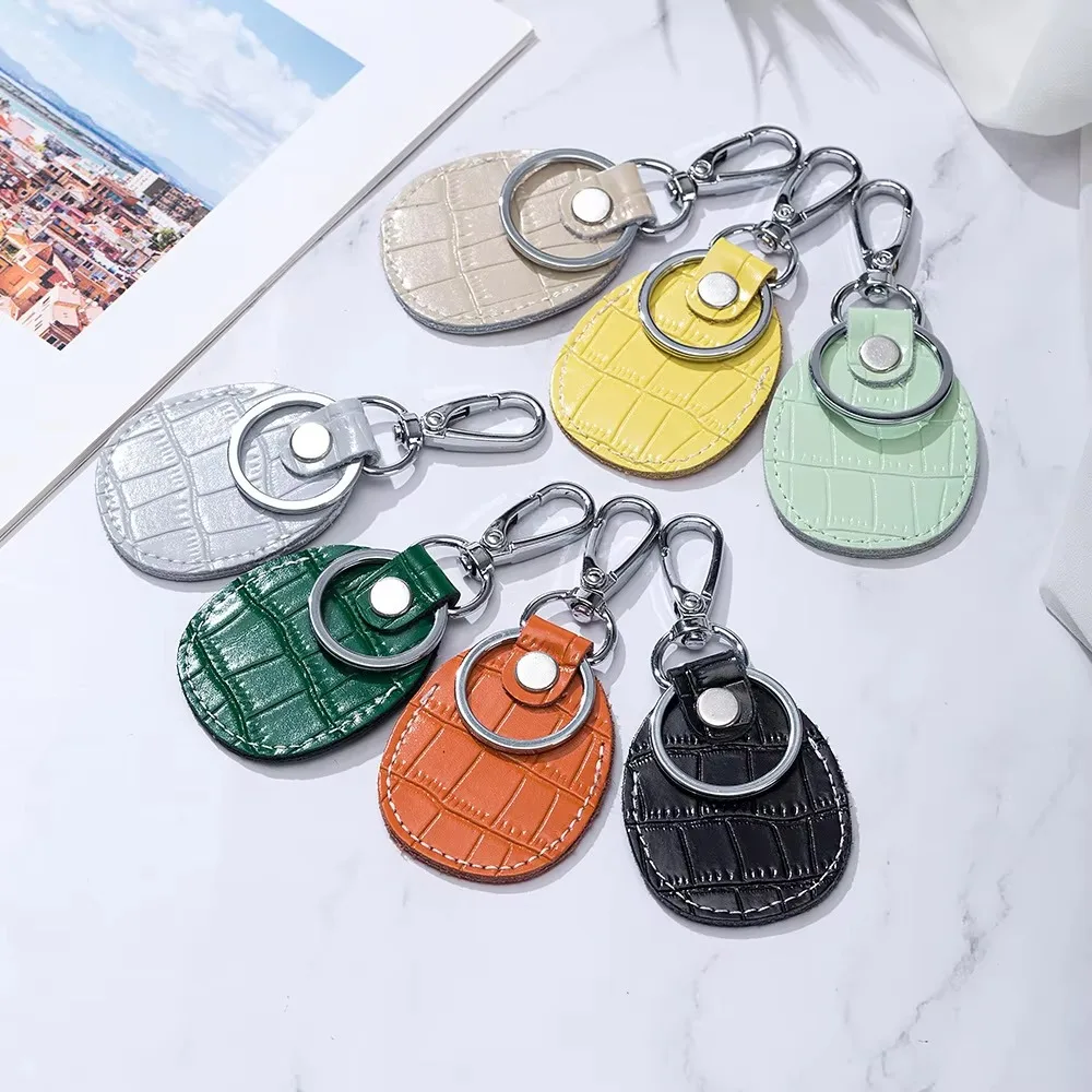 Schlüsselanhänger-Kartenschutzhülle aus PU-Leder für Alarm, Schlüssel, Zugang, Zugang, Karte, Tag, Gegensprechanlage, Set, Auto-Schlüsselanhänger, Schutz, Kartenschutz Image