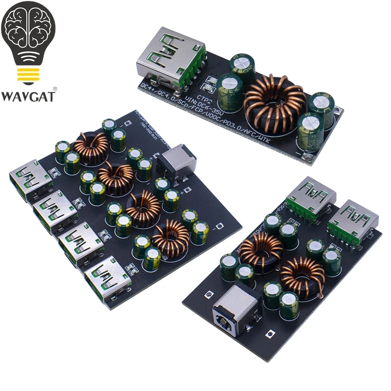 SW3518 / SW3516 QC4.0 QC3.0 1 2 4-Wege-USB Typ-C Handy-Schnellladeadapter 6-35V Step Down Buck Boost-Modul für Huawei Image