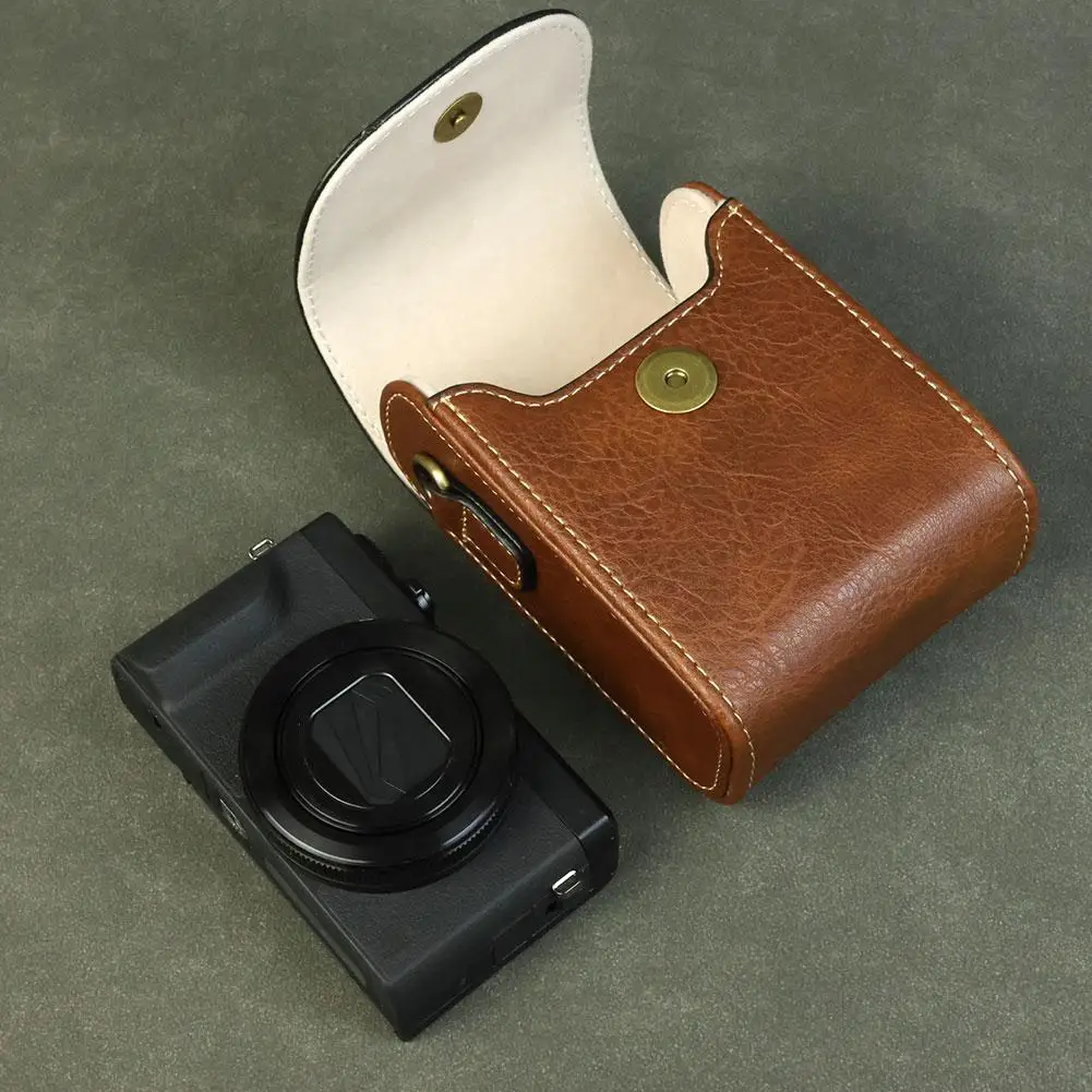 Universal Leder Kamera Tasche Für Lumix zs99/tz99 Sony zv1m2 Canon sx730/740 Umhängetasche Schulter Kamera Lagerung tasche